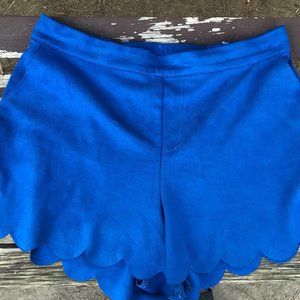 RD Style, Size Large, Blue Scalloped Shorts
